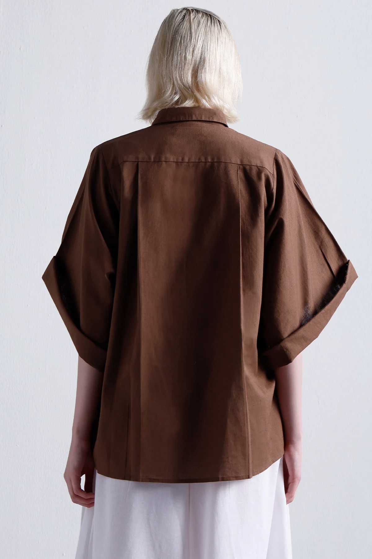 Andrea Oversized Shirt : Cocoa